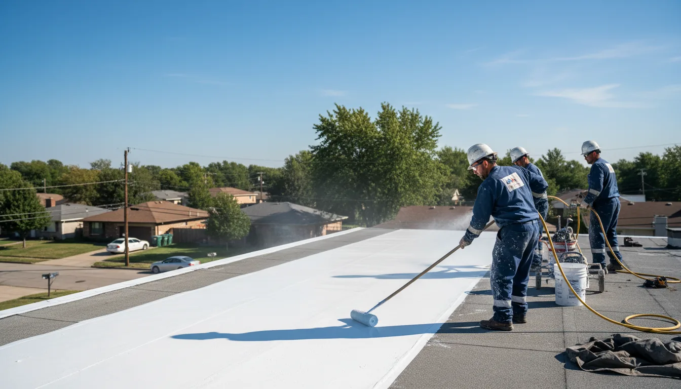 Commercial roof coating in Mulberry, AR near me